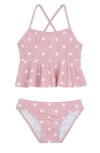Gottex Kids Dot Dot Dot Scoop Neck Ruffle Swim Set