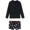 Gottex Kids Little Gents Long Sleeve Swim Short Set