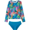 Gottex Kids Ocean Blooms Long Sleeve Rash Guard Set