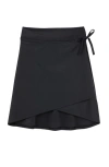 Gottex Kids Sea Solids Swim Skirt With Inner Short In Black