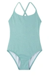 Gottex Kids Sparkles Criss Cross Tie Back One Piece