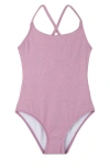 Gottex Kids Sparkles Criss Cross Tie Back One Piece
