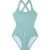 Gottex Kids Sparkles Cut Out Cross Strap One Piece