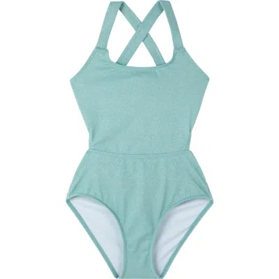Gottex Kids Sparkles Cut Out Cross Strap One Piece