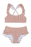 Gottex Kids Sweet Stripe Scoop Neck Ruffle Swim Set
