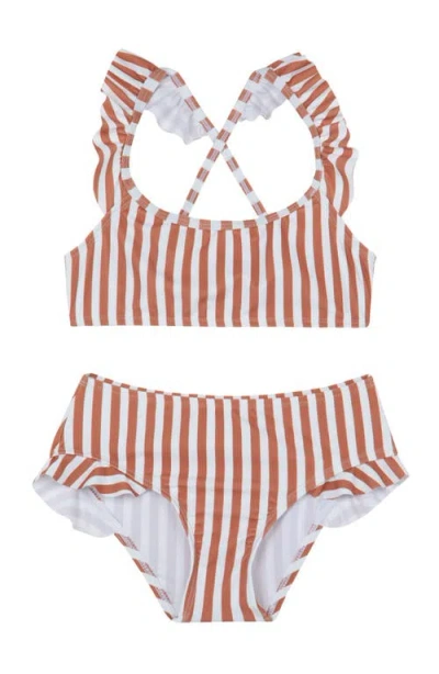 Gottex Kids Sweet Stripe Scoop Neck Ruffle Swim Set
