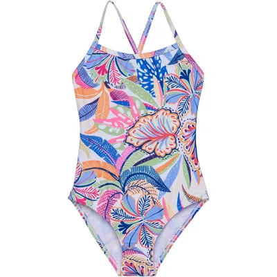 Gottex Kids Tropic Fun Criss Cross Back One Piece In Multi