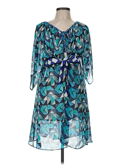 Pre-owned Gottex Kimono In Teal