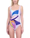 Gottex Paradiso Square Neck One-piece Swimsuit In Multi