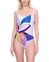 Gottex Paradiso Square Neck One-piece Swimsuit In Multi