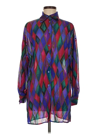 Gottex Long Sleeve Blouse In Multi