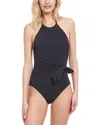 Gottex Luna High Neck One-piece In Blue