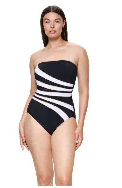 Gottex Luxe Allure Bandeau One Piece In Multi