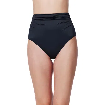 Gottex Mademoiselle High Waist Bikini Bottom In Black