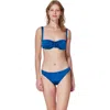 Gottex Mademoiselle Underwire Balconette Bikini Top In Blue