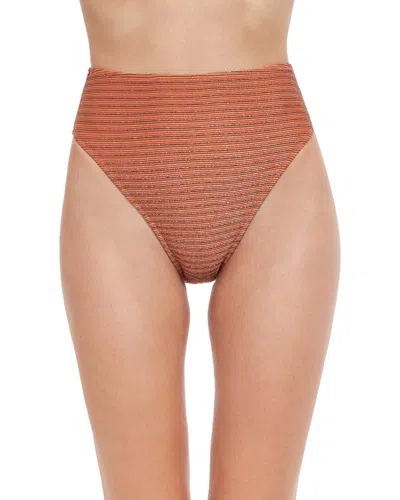 Gottex Martini-high Rise Brief In Multi Orange