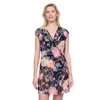 Gottex Memories Of Capri Short Surplice Wrap Dress With Tie In Multi