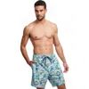 Gottex Men Beach Vibe 7" Swim Shorts In Multi Blue
