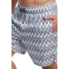 Gottex Men Beach Vibe 7" Swim Shorts In Multi Grey