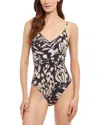 Gottex Miss Butterfly Surplice One Piece Swimsuit