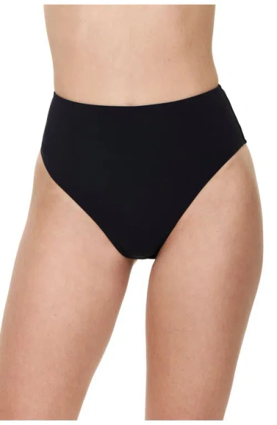 Gottex Modern Muse High Waist Bikini Bottom In Black