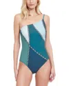 Gottex Modern Shades Square Neck One-piece