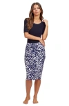 Gottex Modest Modest Faux Wrap Skirt With Tie