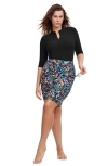 Gottex Modest Modest Surplice Skirt With Side Shirring In Multi
