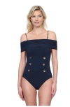 Gottex Monte Carlo Off Shoulder One Piece In Black
