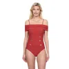 Gottex Monte Carlo Off Shoulder One Piece In Red