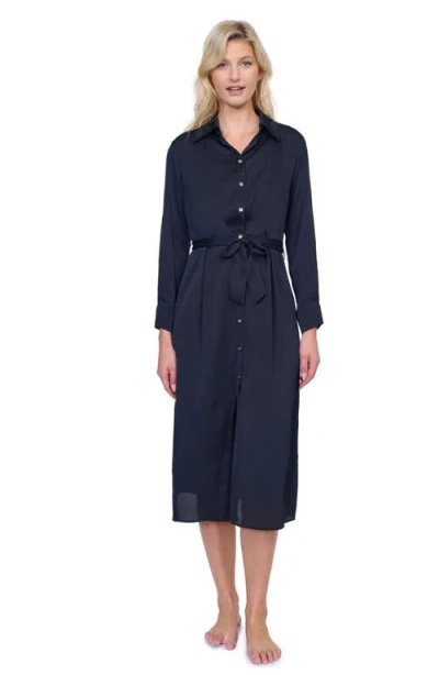 Gottex Monte Carlo Shirt Dress In Blue