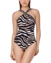 Gottex Nambiti High Neck Twist One Piece In Multi