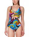 Gottex New Coverage U Wire One Piece Swimsuit In Brown