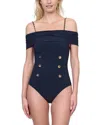 Gottex Monte Carlo Off Shoulder One Piece In Black