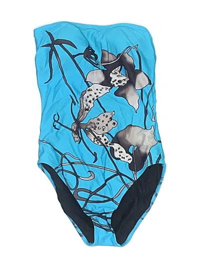 Pre-owned Gottex One Piece Swimsuit In Blue