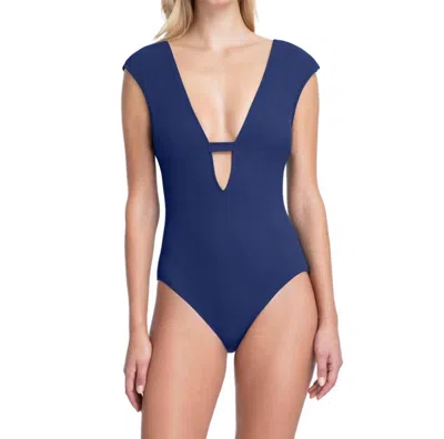 Gottex One Piece Swimsuit In Got Elle Navy In Blue
