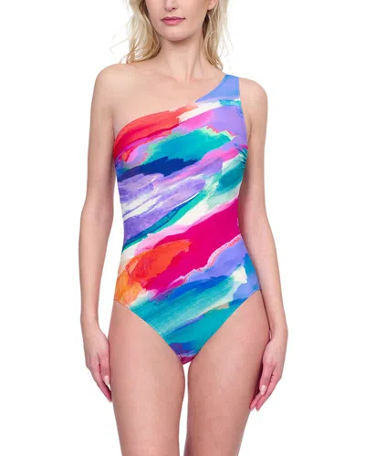 Gottex One Shoulder One-piece In Multi