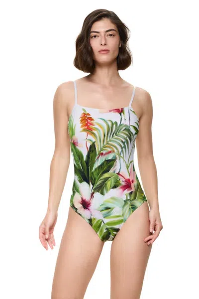 Gottex Paradise Beauty Scoop Neck One Piece Swimsuit In Multi