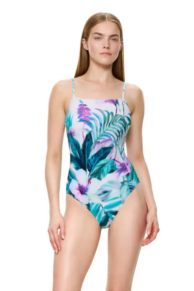 Gottex Paradise Beauty Scoop Neck One Piece Swimsuit In Multi