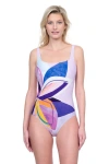 Gottex Paradiso Square Neck One-piece Swimsuit In Multi