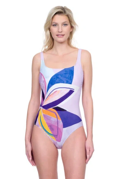Gottex Paradiso Square Neck One-piece Swimsuit In Multi