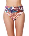 Gottex Plantopia Mid Rise Shirred Bikini Bottom In Multi