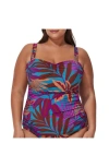 Gottex Plantopia Plus Size Tankini Top In Multi