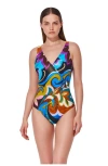 Gottex Porto Surplice One Piece In Multi