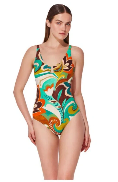 Gottex Porto U Wire One Piece In Multi