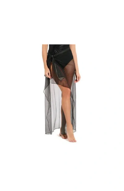 Gottex Pretty Woman Sheer Shimmer Pareo In Blue