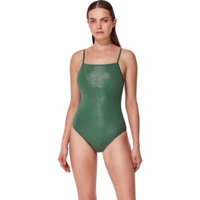 Gottex Pretty Women Back Bow One Piece In Green
