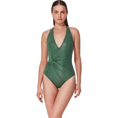 Gottex Pretty Women Halter One Piece In Green