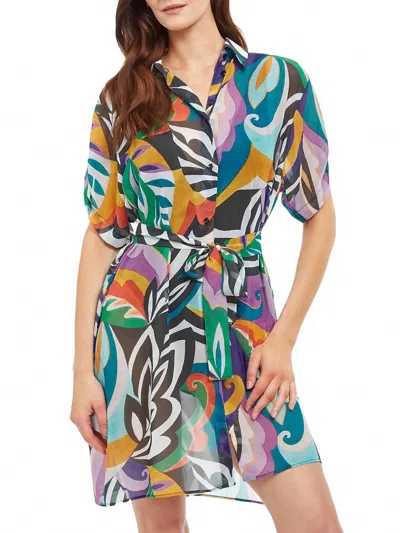 Gottex Printed Button-down Cover-up In Multi