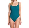 Gottex Scoop Neck Underwire One Piece Swimsuit In Elle Forest Green In Multi